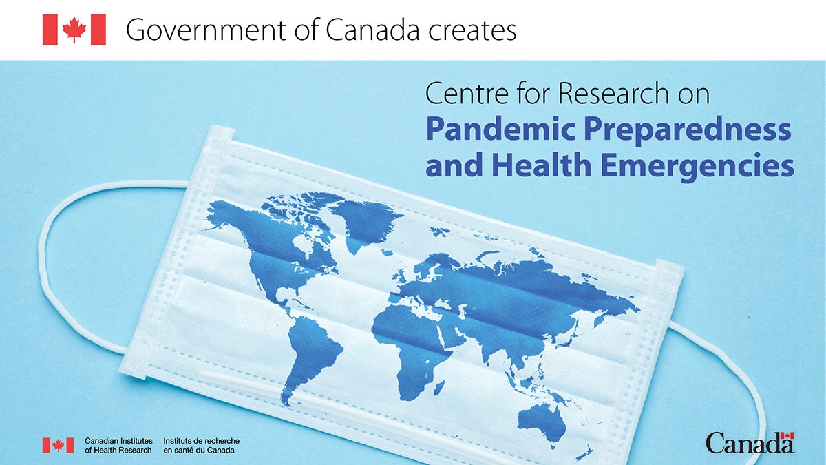 CIHR_IRSC's tweet photo. The pandemic has shown how important it is to have an emergency-ready health research system in place. 

Today, we are proud to announce the creation of the Centre for Research on Pandemic Preparedness and Health Emergencies, housed within #CIHR.

https://t.co/rzKlYBsS1i https://t.co/AquHP5d77W
