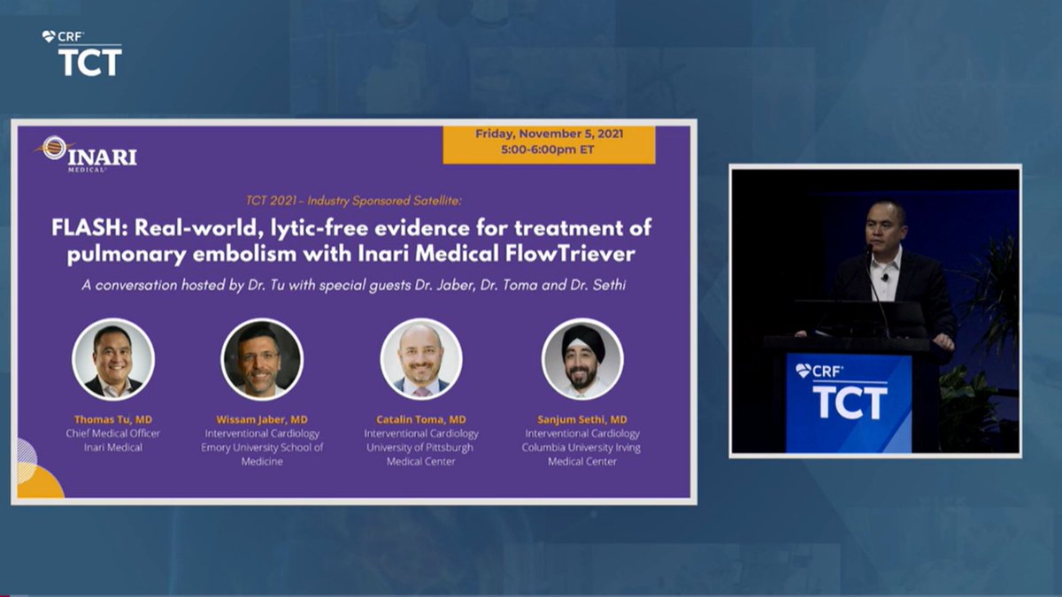 InariMedical's tweet photo. #ICYMI: The #FLASH500 presentation from #TCT2021 is available to view on-demand! Watch to learn more about the real-world, patient-centric outcomes from FLASH.
https://t.co/uizzcPXehc
#PE #cardiotwitter #pulmonaryembolism https://t.co/EyRSJ0WvVp