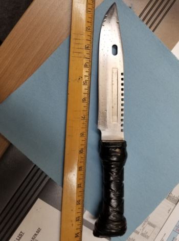 Jan 12, #rcmpmb responded to male with a knife on 11th Ave SW in Dauphin. When officers approached he pulled out a knife. Officers drew their firearms &amp; subsequently deployed a conducted energy weapon (CEW). Kyle Sutherland, 30, was arrested &amp; is facing numerous charges.
