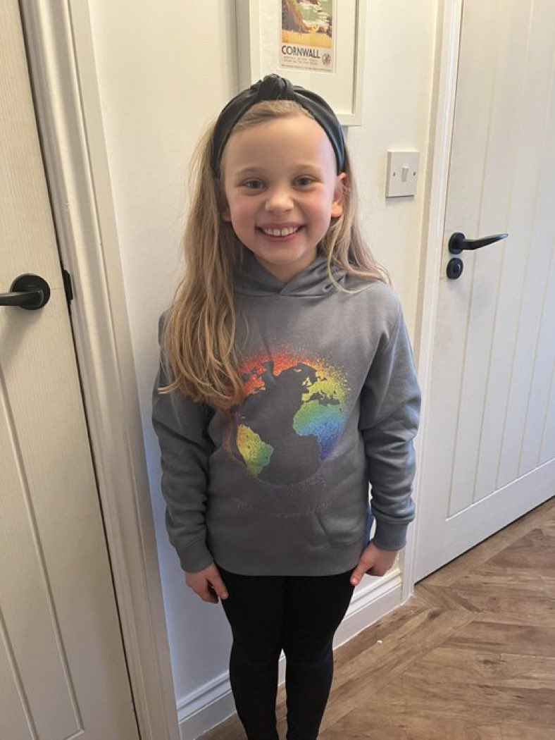 I’m just sharing this photo with permission as this young lady designed her own hoody on the studio on our site - she has been a star supporting #teamtommyandlottie canyougiveusahand.co.uk - all profits from here go to their campaign. 1/2