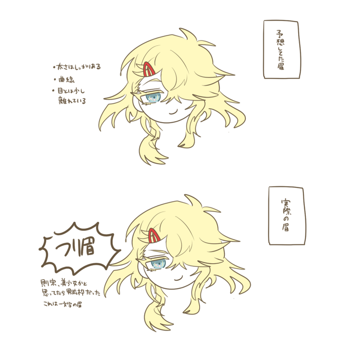 跪坐で見えた則宗の眉の感想 