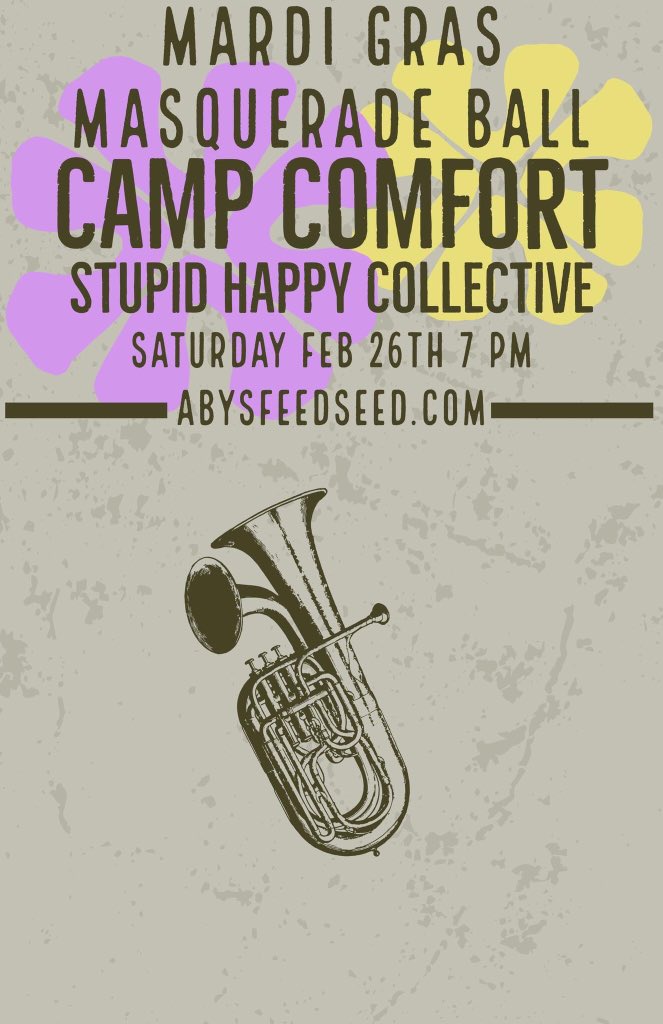 We getting rowdy next month for this one! My boy @DeaconBluMusic & I are joining the @_CampComfort boys for a proper night! Also got the @StupidHappyCo boys pulling thru!