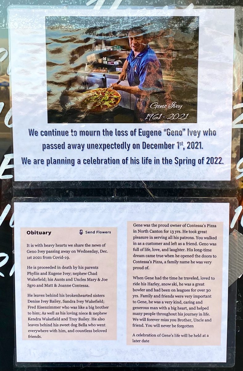NC_Contessas's tweet photo. We continue to mourn the loss of Geno. We also understand that many customers want to know, "What is the future of Contessa's?"
On behalf of everyone that worked with and for Geno, we don't know. When those decisions are shared with us, we will let you know. 
#RIPGeno #NCBestFood https://t.co/2DsYDgUC2V