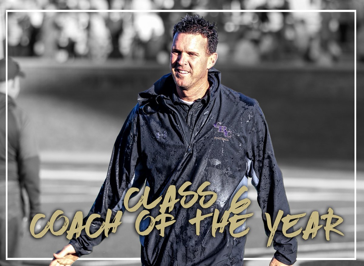 CBCFootball's tweet image. Congratulations to 4x State Champion Scott Pingel on being named Class 6 Coach of the Year! #BeABrick