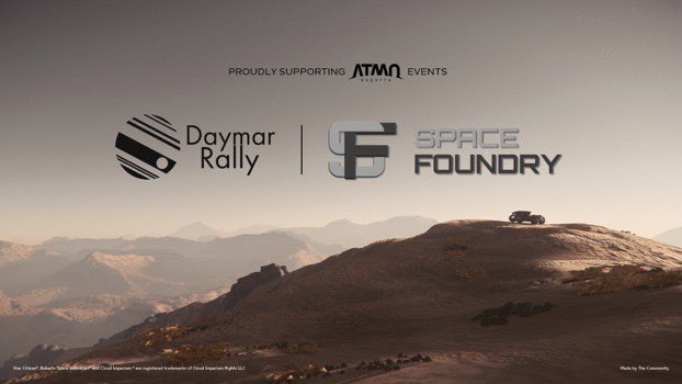 Space_Foundry's tweet photo. So pumped for the race tomorrow! Make sure you tune in to the @ATMOesports twitch stream to watch the race! I will also be doing an interview on stream at 12:50 EST/17:50 UTC so come by and say hey!

#DaymarRally #StarCitizen https://t.co/8BVwMer8bh