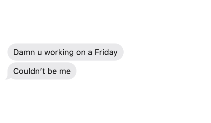 zhipan01's tweet photo. FAANG mfs be like "it's a work day why u working?" https://t.co/CcDBufKABO