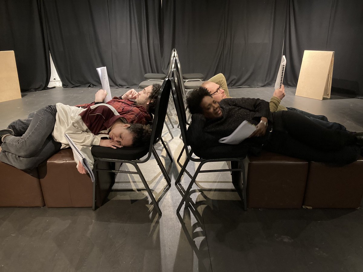 Fantastic work from the cast of Michael Frayn’s Alarms &amp; Excursions this week. One week into rehearsal and we’ve made amazing progress - and I’ve definitely laughed all week… First performance 11 February!

greenwichtheatre.org.uk/events/alarms-…