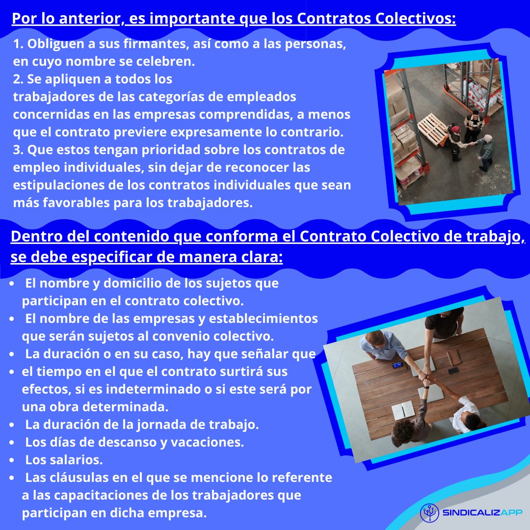 sindicalizapp's tweet photo. Conoce los Aspectos Vitales de la Negociación Colectiva y del Contrato Colectivo. Conoce más en: https://t.co/fseW6fDLGQ. Síguenos en nuestras RRSS: Facebook, TikTok, LinkedIn, Twitter y YouTube #negociacióncolectiva #contratocolectivo #dirigentes #trabajadores #mundosindical https://t.co/8fcIAXresf