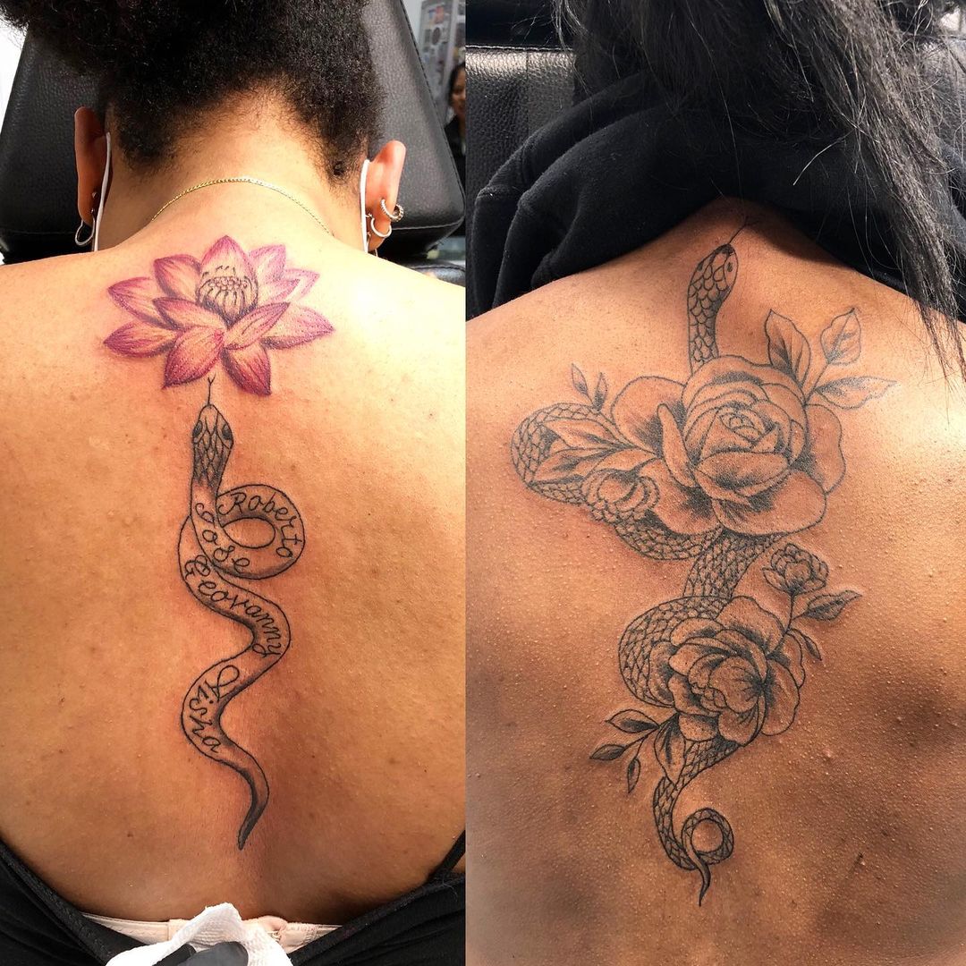 TattooFiesta's tweet photo. Snakes and flowers!
By Beto

#guasontattoo #tattoo #tattoos #tattoofiesta #atlanta #atlantatattoo #tattooed #tattoolovers #tattooartists #art #ink #inked #artist #Beto https://t.co/I0vrl4YsVS