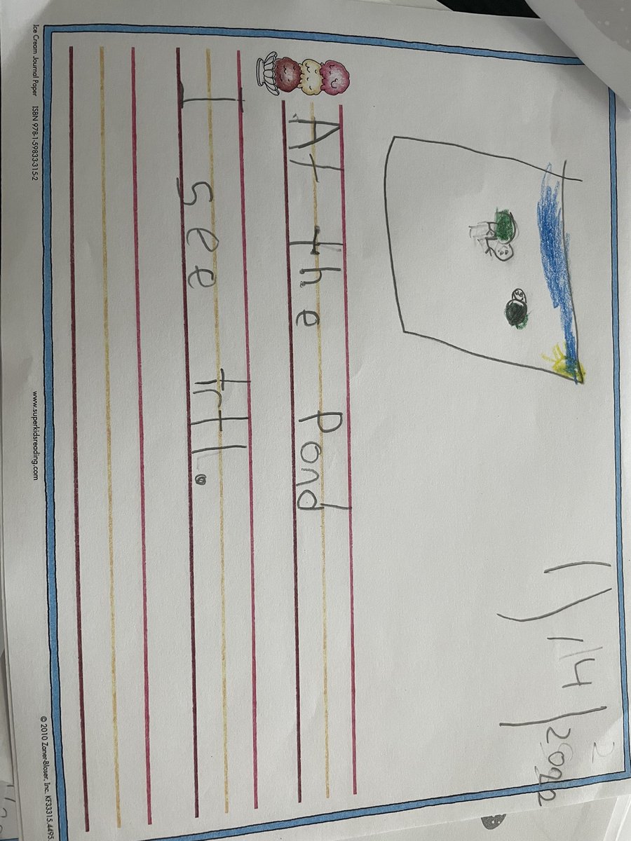 Proud moment and my #awesome this morning🤗 Look how amazing these fabulous Kindergarteners are doing with their writing.