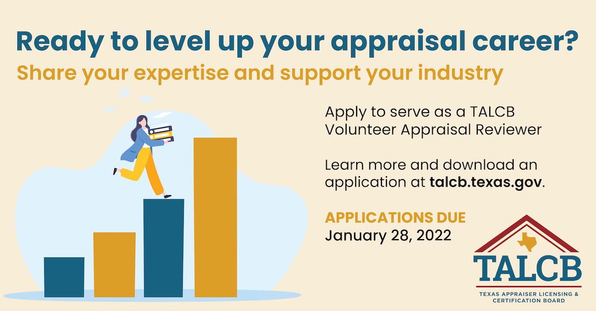 Texas Appraiser Licensing & Certification Board (TALCBoard) Twitter