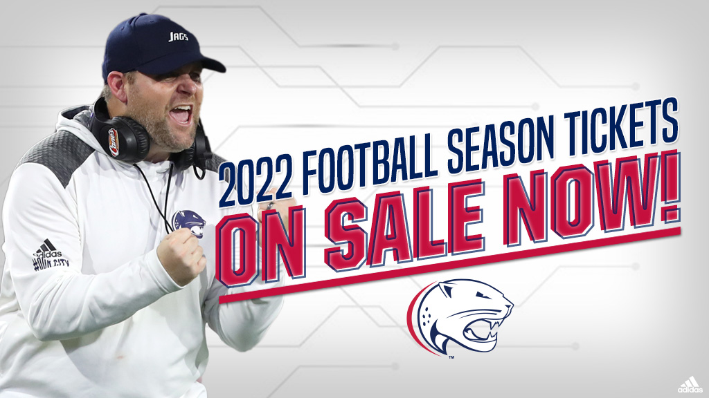SouthAlabama's tweet photo. Football season tickets are ON SALE NOW, #JagNation! 

We can't wait to see you back at Hancock Whitney Stadium in the fall!

🎟️ https://t.co/sZiR0SbAcx

#LEO https://t.co/TDQVLmCvU0