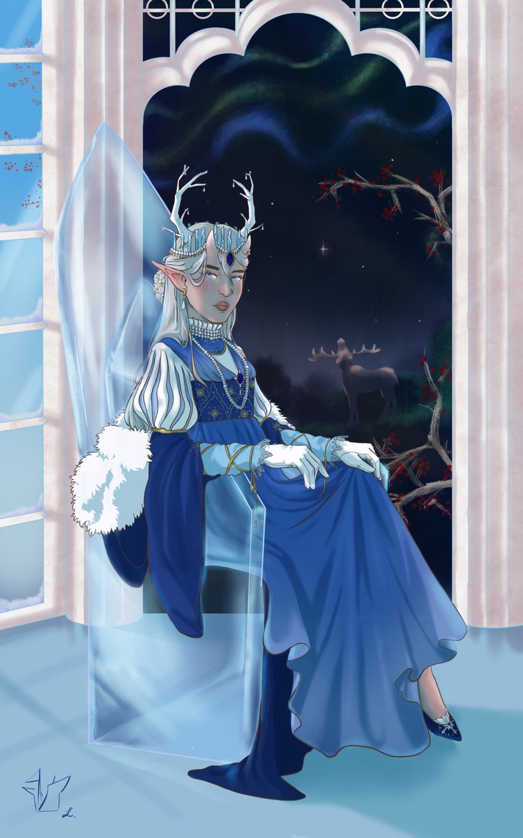 createdbylolly's tweet photo. My part for resaa.arts (instagram) #resaa43k #dtiyychallenge
I really got carried away with the details and the background :3

#artchallenge #illustration #drawthisinyourstyle #icequeen #createdbylolly #digitalart https://t.co/0V1ZdapwV8