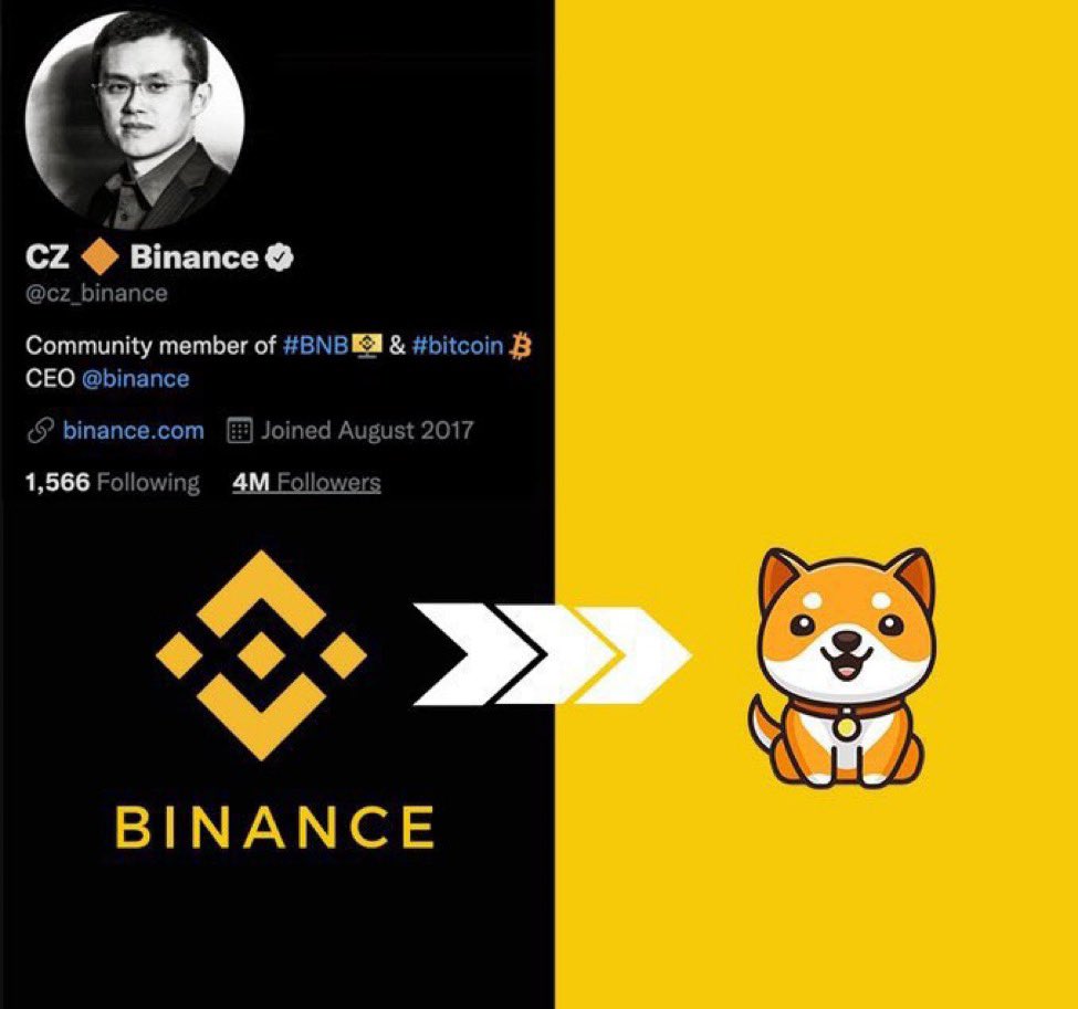 Kalary001's tweet photo. RT, If You Want Binance To Accept #BabyDogeCoin!!💯🚀 @cz_binance @babydoge @binance https://t.co/ml5edcvvg2