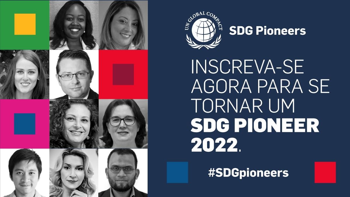 A busca pelos nossos #SDGpioneers continua! 

Você é um(a) profissional que promove o desenvolvimento sustentável por meio dos #ODS e integra os #DezPrincípios do Pacto Global nas operações da sua empresa?

Inscreva-se agora! lnkd.in/g426DqUD

#UnitingBusiness #SDGPioneers