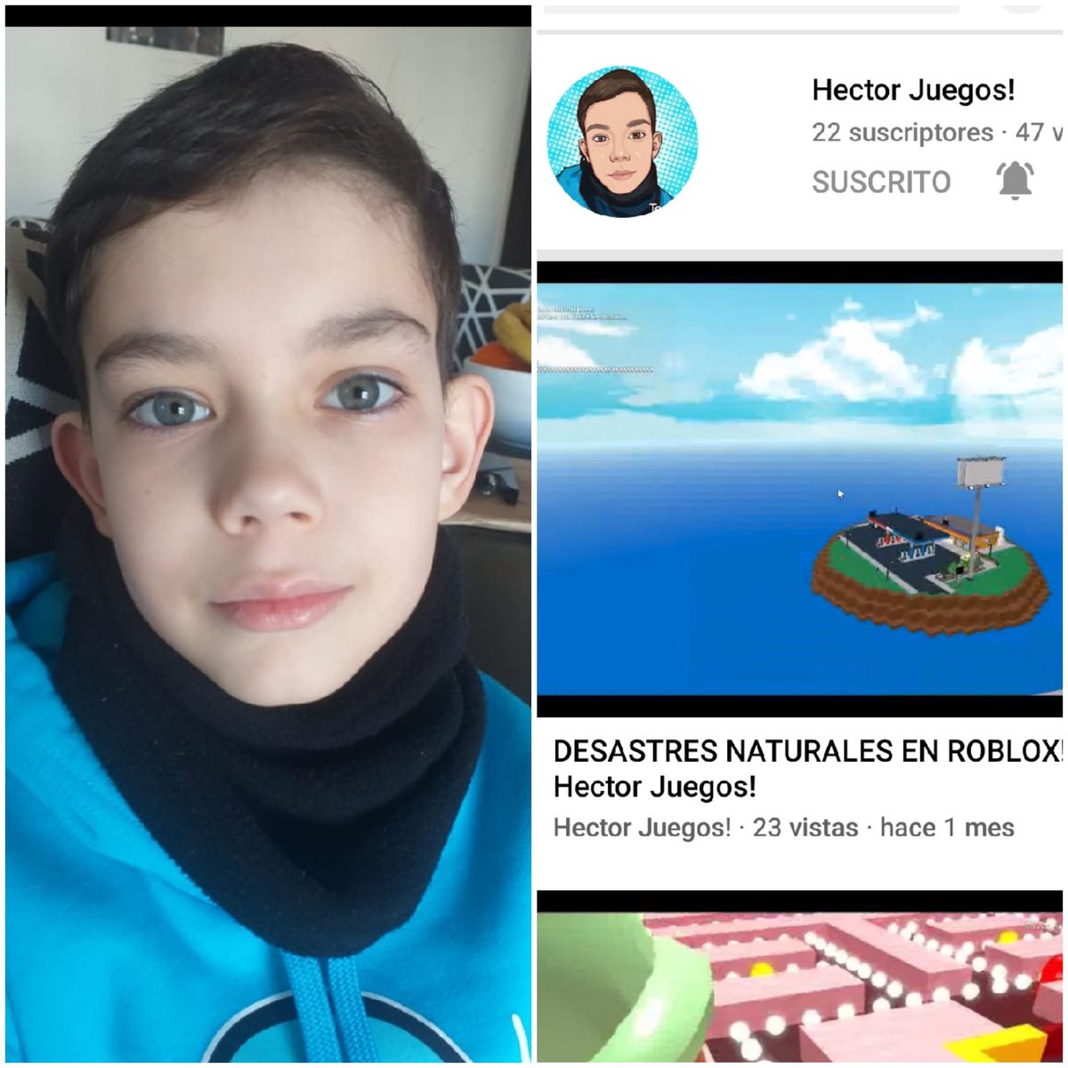 Mi Hijito de 8 años, a quien no veo desde el 2018, tiene un Canal de Robótica en YouTube llamado Hector Juegos! Está triste porque tiene muy poquitos suscriptores y no lo sigue ni la Mamá. Si alguien quiere ayudarme a levantarle el ánimo puede suscribirse y darle algunos likes