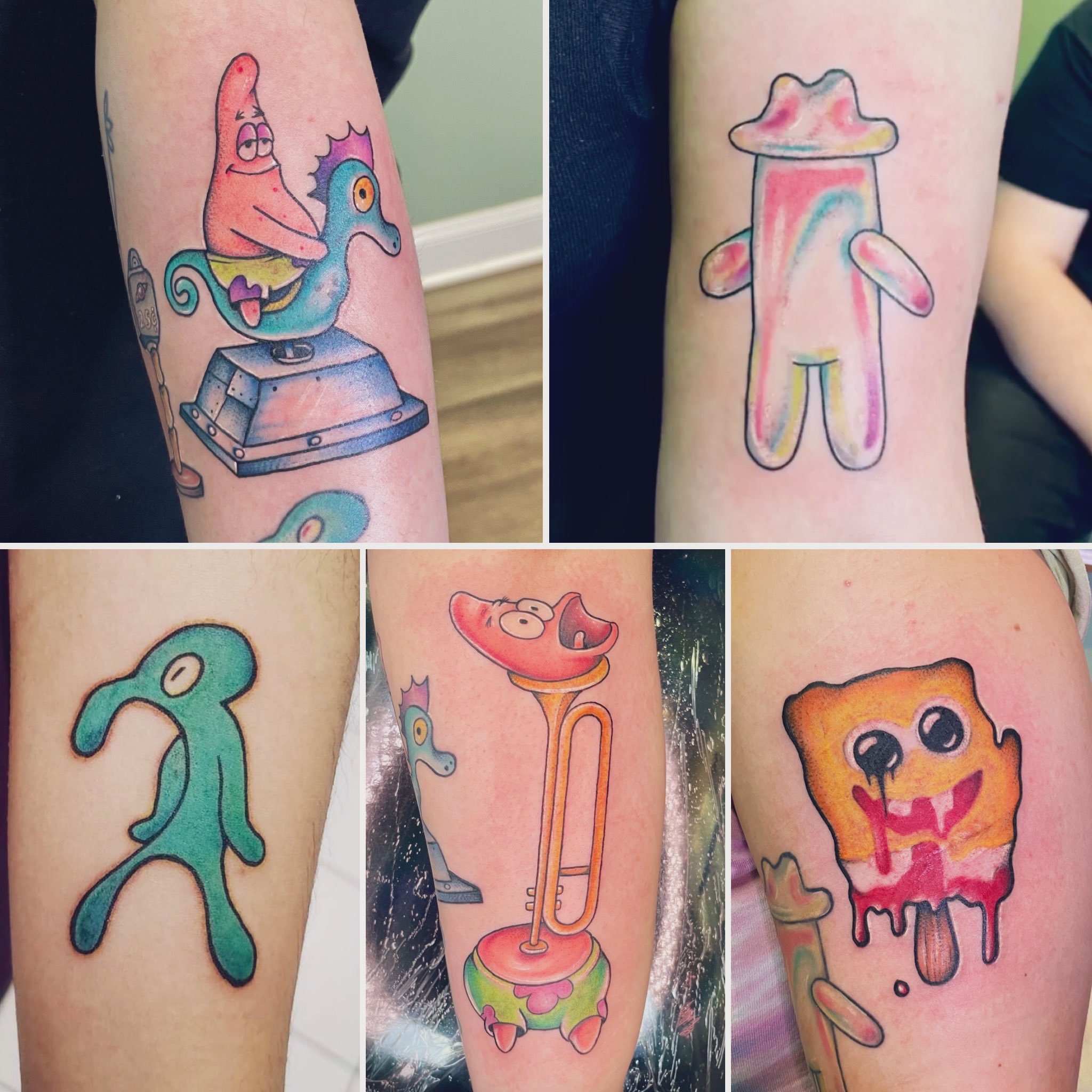 Spongebob And Patrick Best Friends Tattoo