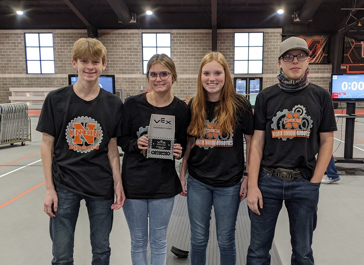 North Union Robotics (@nu_robotics) on Twitter photo Congratulations to 6008C for earning the Excellence Award today at the Mount Vernon Energy Field House competition, the highest award given at a #VEXRobotics event! #NUpride <a href="/NUHS_Principal/">NUHS Principal</a> Congratulations to 6008C for earning the Excellence Award today at the Mount Vernon Energy Field House competition, the highest award given at a #VEXRobotics event! #NUpride <a href="/NUHS_Principal/">NUHS Principal</a>