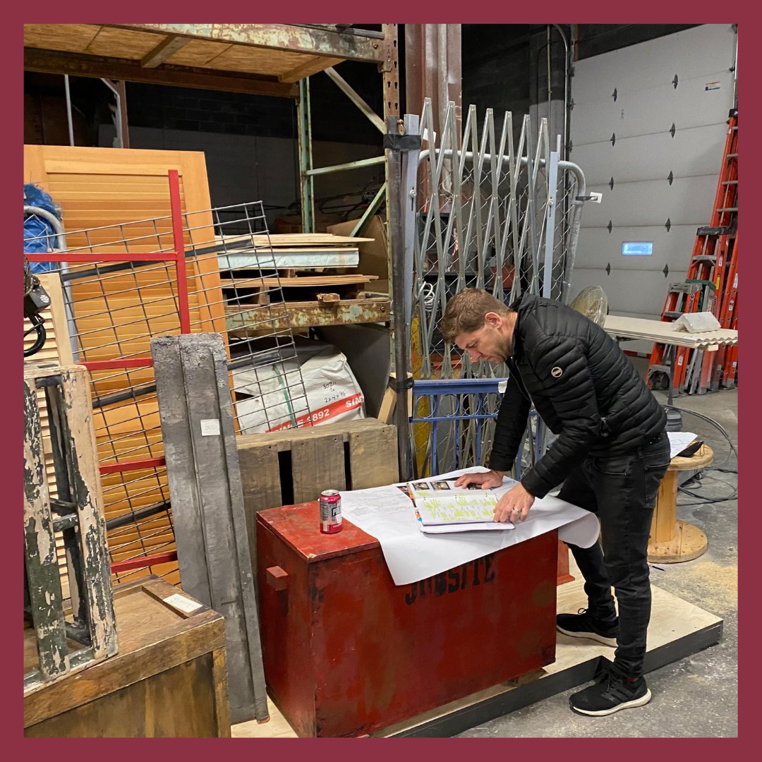 actofct's tweet photo. We never stop at ACT of CT! While "Nickel Mines" rehearses on stage, Artistic Director Daniel C. Levine visits Upstage Scenic, the shop that is building the set for our March/April production, "Jesus Christ Superstar”! 

#ACTofCT #RidgefieldCT #JesusChristSuperstar https://t.co/w2gigKvUIR