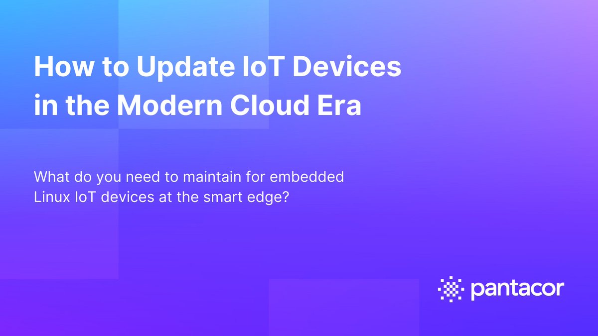 pantahub's tweet photo. Most #IoT devices at the smart edge run on #Linux but many are customized which can complicate firmware and app mainenance lifecycles. How do you keep #embeddedLinux devices up to date and secure with portable OTA deployments? #PantavisorLinux #OSS https://t.co/pBmMif48WO https://t.co/nQIC7mNLgX