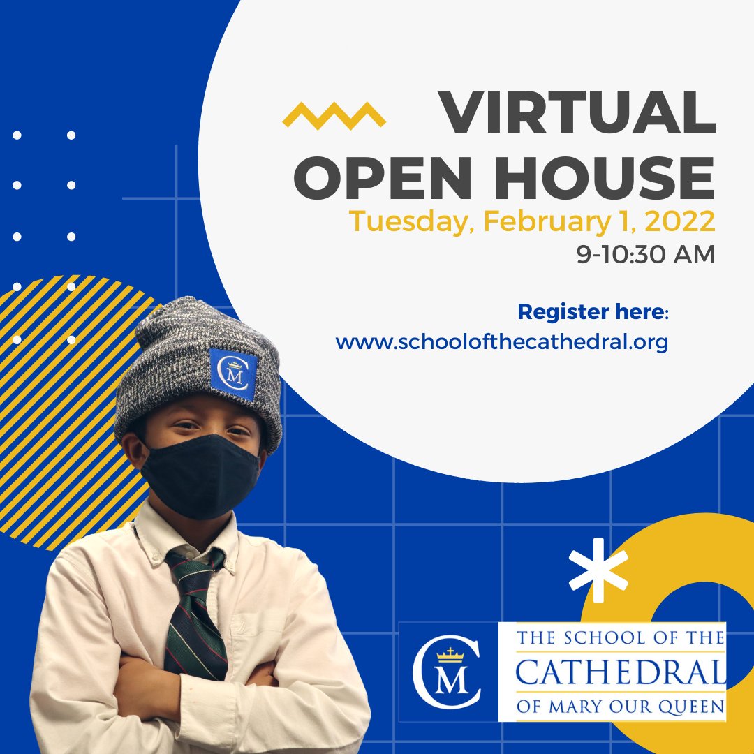 SCMOQ's tweet photo. Join our Virtual Open House on February 1 at 9 AM! 

You'll be able to hear from our student ambassadors, parent ambassadors, teachers, and administrative staff! You don't want to miss it. 

#OpenHouse #BaltimorePrivateSchools #ArchdioceseofBaltimore #ArchBaltCSW22 https://t.co/Ewp6iSte53