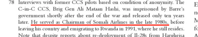 thebhlub's tweet photo. 3. This was Somali Airline's story from '64 till '77, when bankrupt Afweyne applied for loans to buy out the 50% Italian stake.

He put his faqash Marehan cousin Ali Mataan Hashi at the helm, and proceeded to use Somali Airline's fleet in the northern campaign against the Isaaq. https://t.co/Ck0E6JoGWz