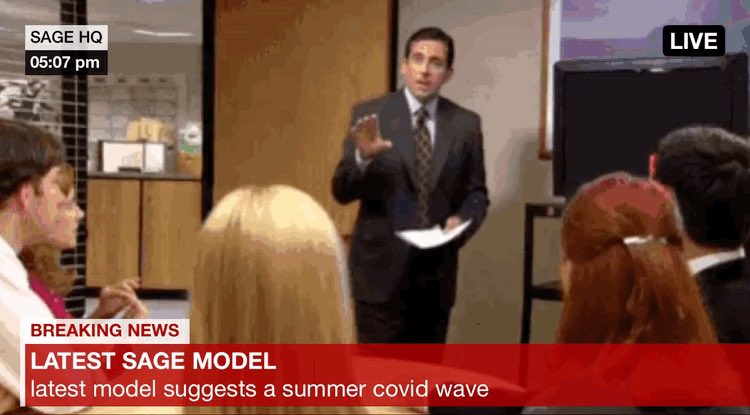 NeilOwens3's tweet photo. @MahyarTousi love footage from SAGE HQ as their latest predictions were presented https://t.co/JEoFzsdxM1