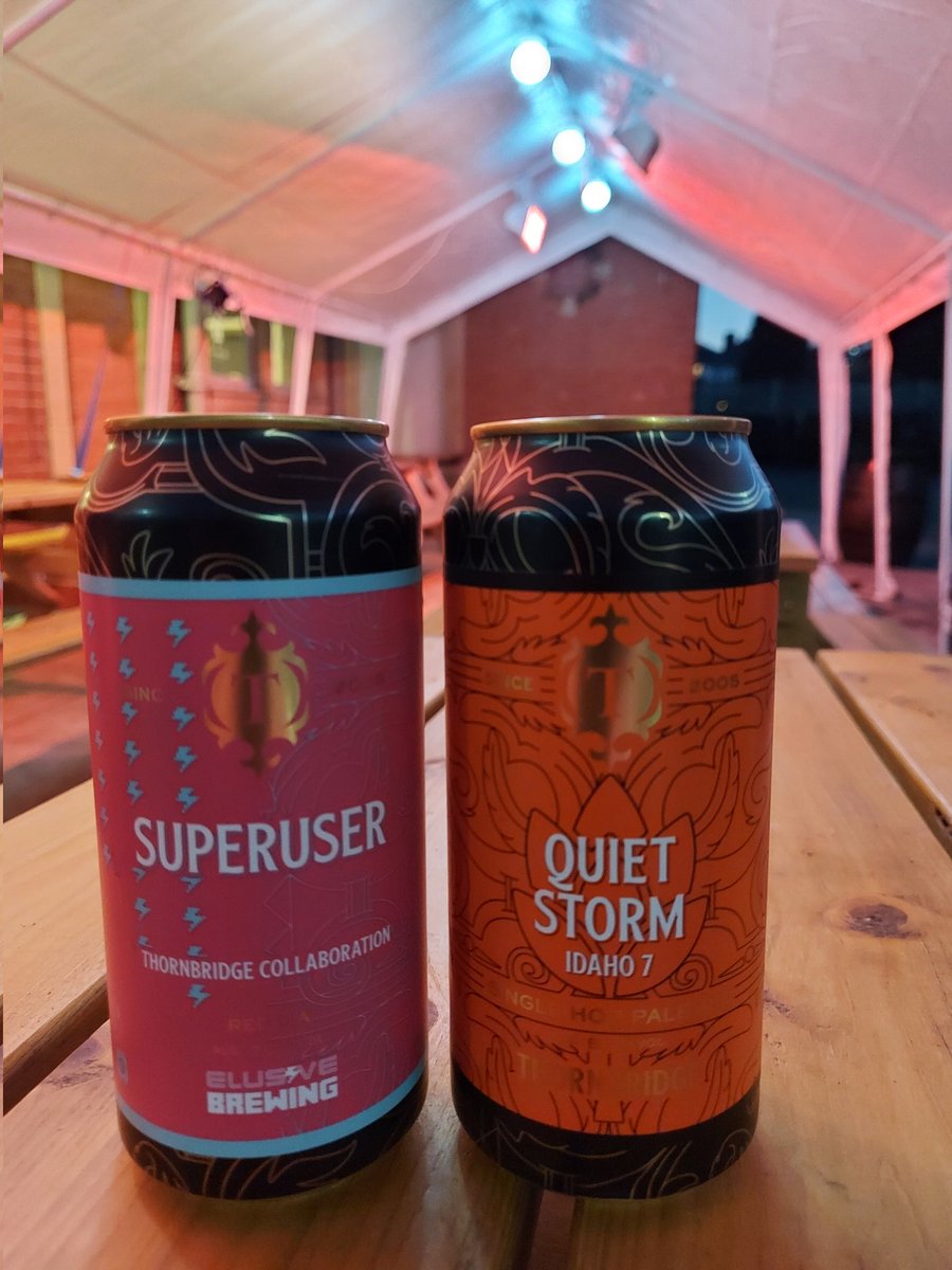 TheGreystones's tweet photo. New beer alert!
We've got Quiet Storm a lovely and smooth Single Hop IPA & it's a very manageable 5.5%
Then Superuser an absolute firework of a 7% Red IPA! This one's such a goodun that we *might* have bagged ourselves a sneaky keg of it...!
#newbeeralert #singlehopipa #redipa https://t.co/vcNlgxipwo