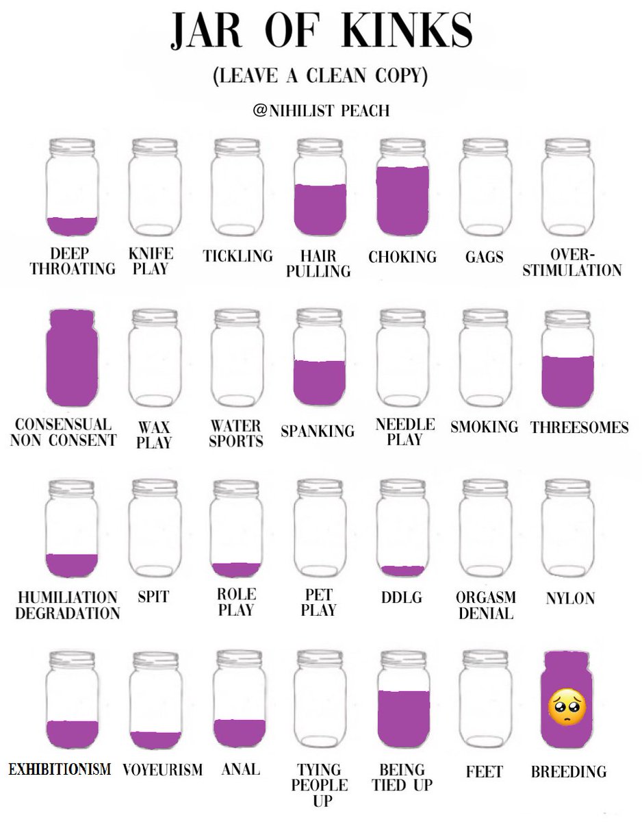 BabyElectraBlue's tweet photo. My jar of kinks because caring is sharing 😉
#nsfwtwt 

(Clean copy in the replies) https://t.co/z8uBt4qSGl