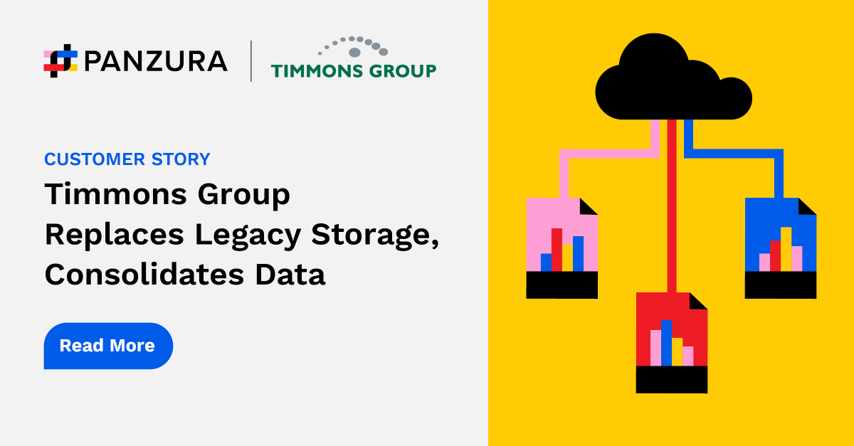 PanzuraNews's tweet photo. For @timmonsgroup, among the top 500 @ENRnews design firms, collaboration was tough with data islands across NAS in each office. Panzura #CloudFS consolidated files in @Azure, reducing file loading times from 5-6 minutes to just seconds. #filecollaboration https://t.co/DgASg8WtFj https://t.co/ucjzCNz60C