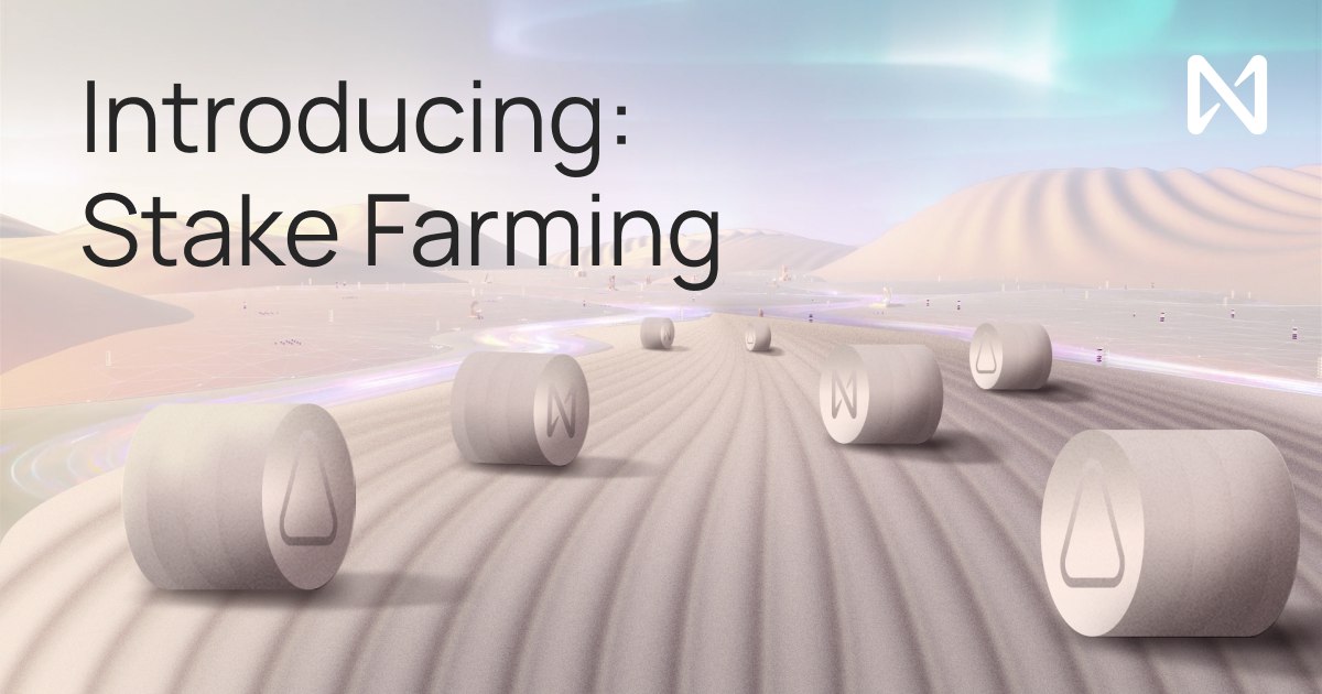 japh1_japhet's tweet photo. 📣 BIG NEWS

 NEAR protocol Introduces Stake Farming!

With the update that launches on Aurora, NEAR becomes the first PoS Blockchain that allows validators to distribute more than one token to delegators that help secure the network.

Learn more 🔽
@OpenWebSandbox https://t.co/JUgAbN1mfm