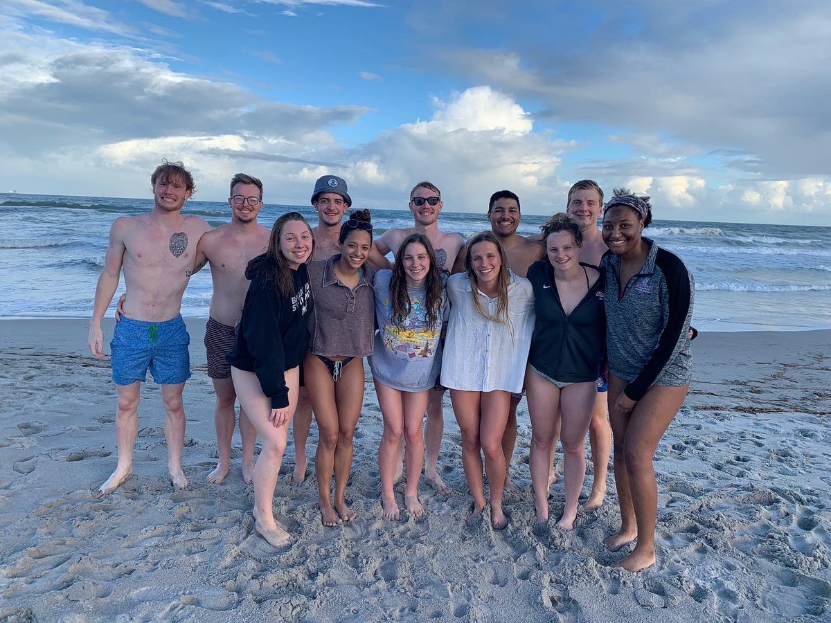 BUKnightsSwim's tweet photo. We ♥️ our seniors! 

We’ll see you tomorrow at 1:00pm at Mary T. Meagher. 

#SwordsUpBU https://t.co/36TJq6yHln
