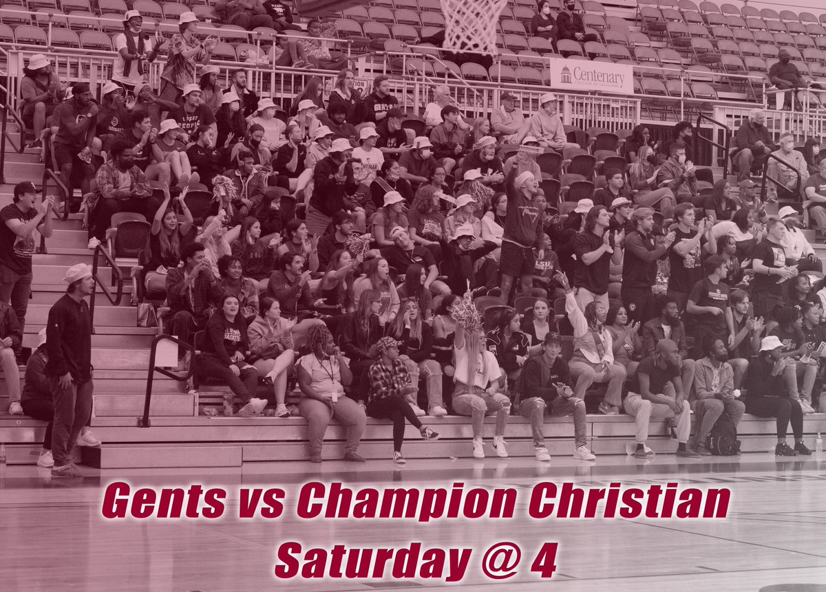 GentsBasketball's tweet photo. #MaroonMob we need you all to #PackTheDome tomorrow‼️@CentenaryLA @GoCentenary https://t.co/JsDrWuYYr5