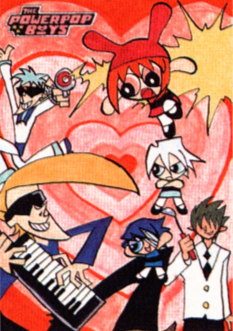 ItsFantasticAC's tweet photo. Powerpuff Girls parody fanart submitted to Arcadia magazine in 2000/2001, by PAF from Tokyo and AKD from Osaka. https://t.co/eeHgWkVE04