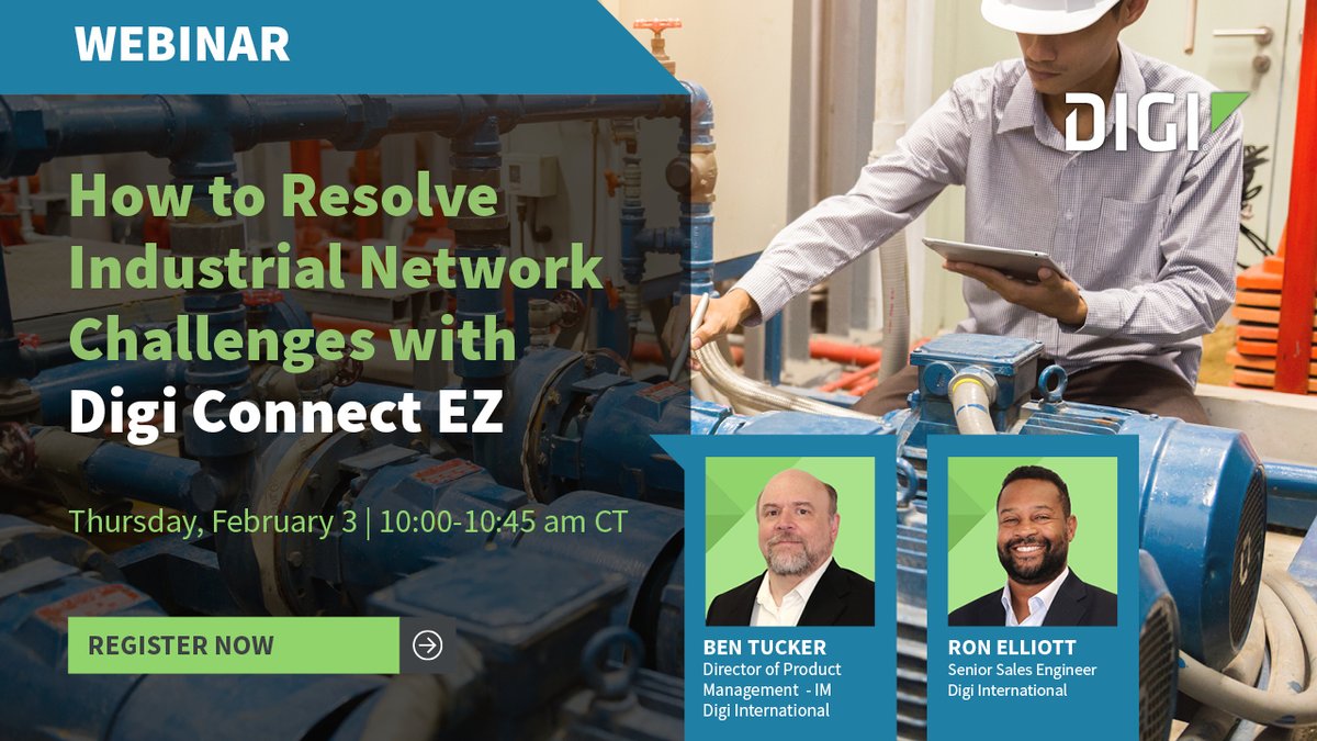 digidotcom's tweet photo. Coming up February 3, learn how to manage serial devices and data anywhere, with click-to-connect simplicity! Register here to join us for this informative webinar: https://t.co/vvwyaLm9MU #network #administration #Infrastructure https://t.co/mO37esnsZf