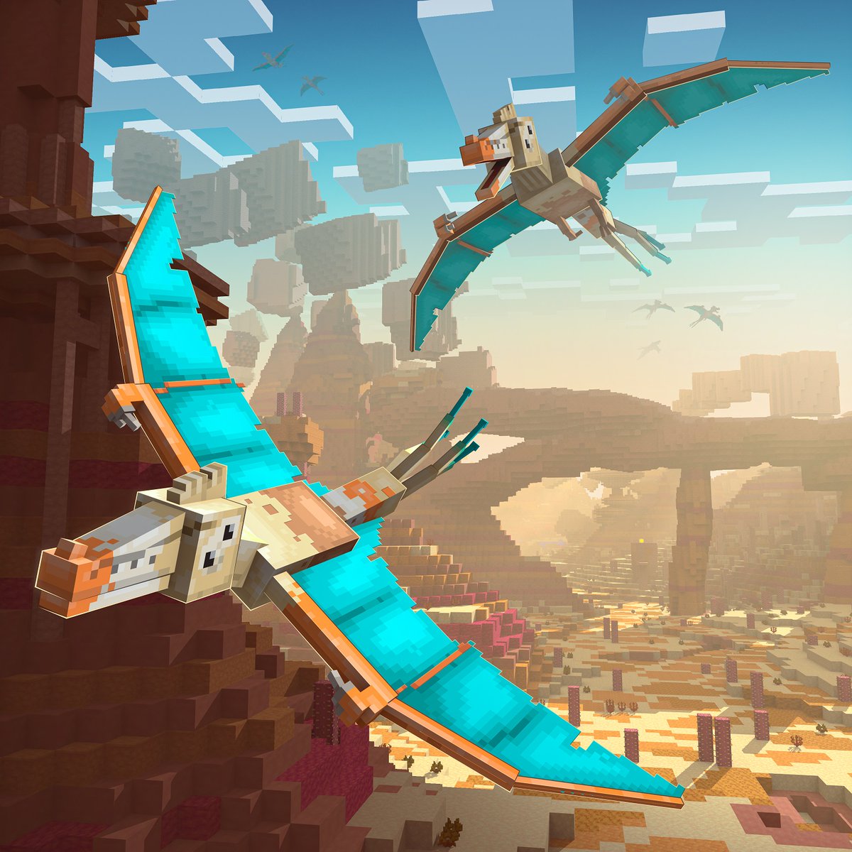 The Skyhook

Two sets of eyes move independently to hunt prey. To survive the heat, its skin has evolved to be watertight. However, it will avoid areas right above volcanoes.

Discover more of these wild creatures in Alien Dinosaurs. Available now on the #Minecraft marketplace!