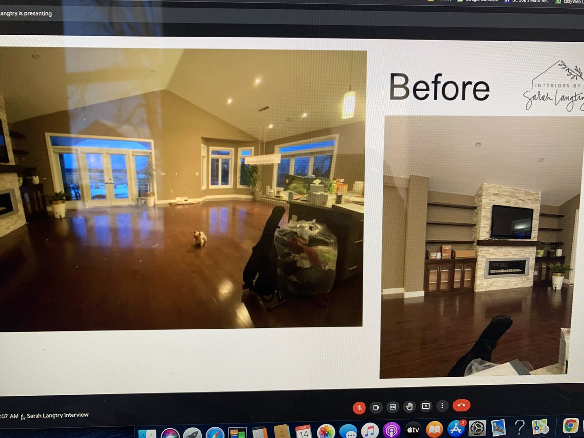 Kristen_Dev_'s tweet photo. Grade 7 “Friday Interview Series” started with the incredible interior designer, Sarah Langtry. Students were amazed at her ability to transform spaces to meet client needs. Bringing #reallifemath into the classroom! @HPCDSB @clintonstjoes https://t.co/bL5SlvWsjn