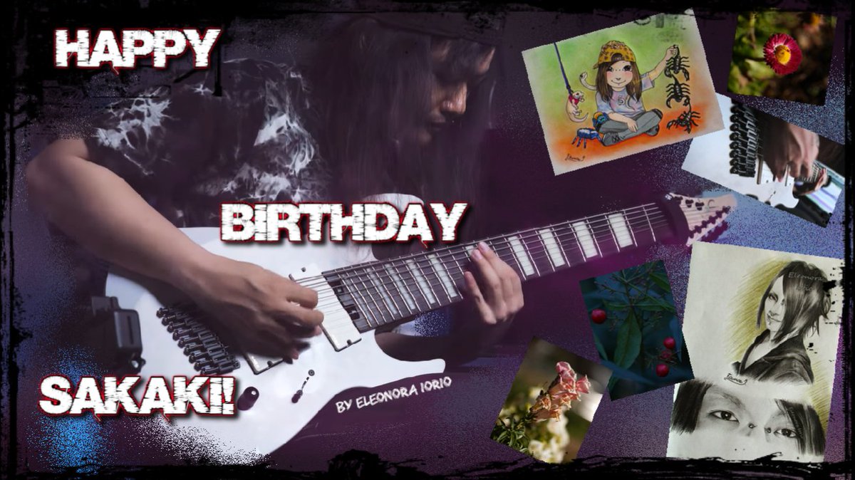 EleonoraIorio's tweet photo. 真夜中が過ぎてすみません！🥺
でも、���敵なギタリストで写真家の榊くん、お誕生日おめでとう！！！✨🥳🎉🎈🎂🤗
私が榊くんのために編集したこの小さな贈り物が好きだといいのですが！(´▽`ʃ🎁ƪ)

#ALEVAS #榊 #Chibi #お誕生日おめでとう #HappyBirthday #V系 #Guitarist #絵 #Drawing  #イラスト https://t.co/fiTMYNOlPy