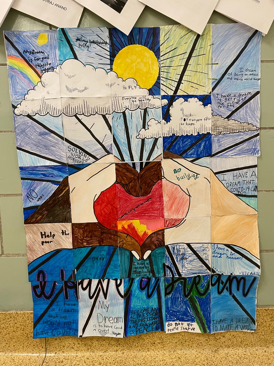4S worked together to share Our Dreams after learning about Martin Luther King Jr. ☁️😀 #NHPGCP <a href="/ManorOaksNHPGCP/">Manor Oaks School</a> <a href="/NHPGCP/">Dr.JenniferMorrison-Raptis, NHPGCP Superintendent</a>