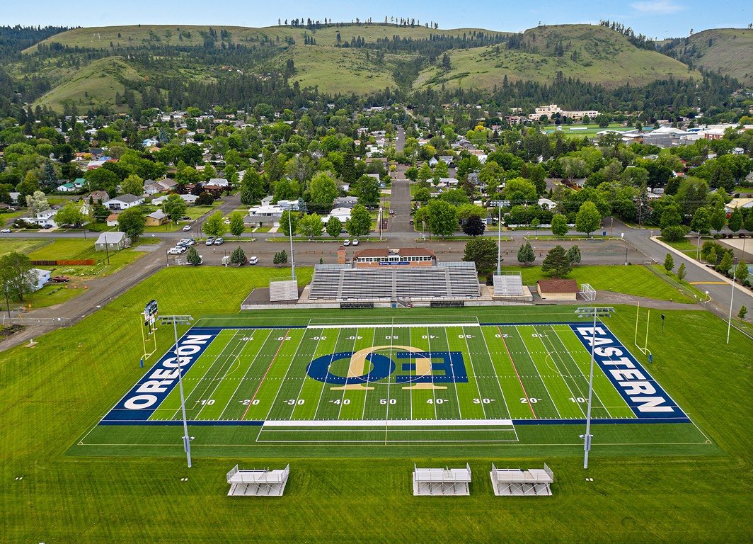 Official Visit Today <a href="/EouFootball/">EOU Football</a>.  But it is snow covered and cold.