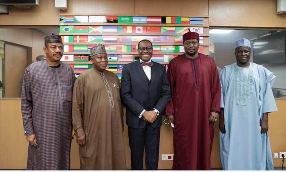 UncleAnass's tweet photo. The Honorable Commissioner @SokotoFinance, Hon. @abdussamadd Dasuki was in Abidjan, Côte d’Ivoire🇨🇮 over the week, in the company of his principal, Rt. Hon. @AWTambuwal for a meeting with the Chairman @AfDB_Group, Mr. @akin_adesina regarding the bank’s ‘Light Up Africa’ project. https://t.co/zSXQ92aDNe