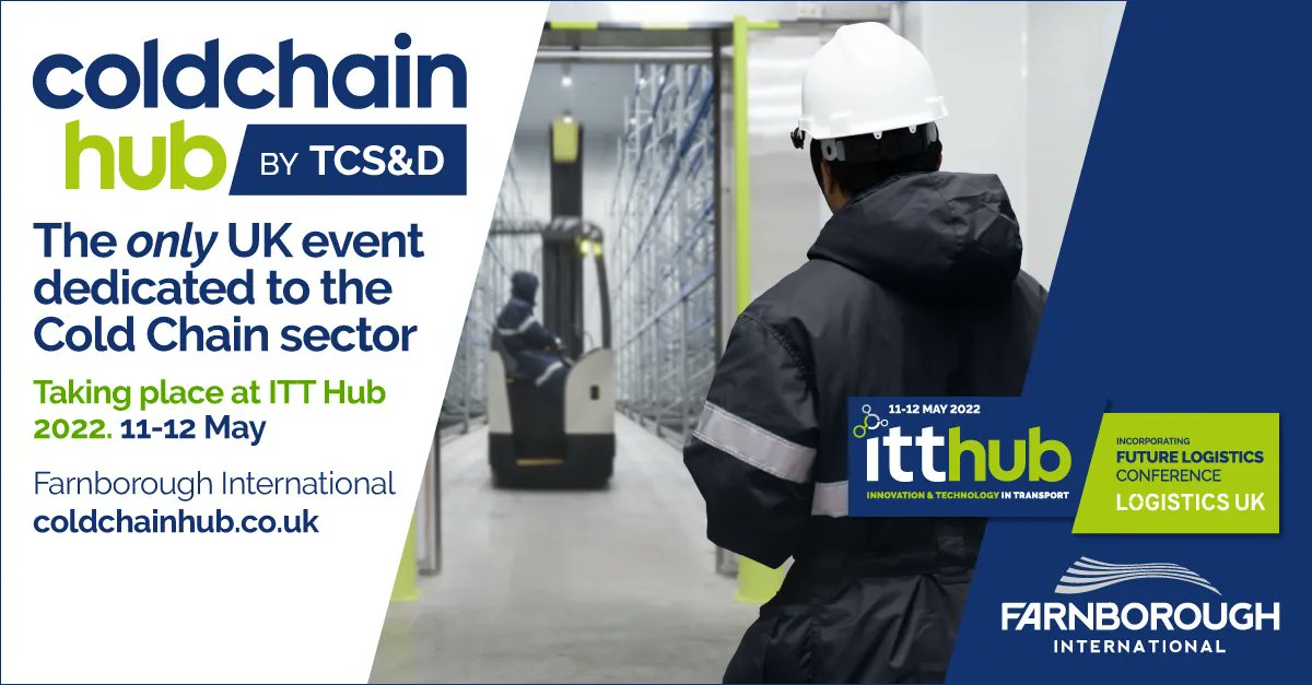 ColdChainCafe's tweet photo. 2 great shows. 1 amazing venue.
In 2022 the Cold Chain Hub will be launched at @ITThubEvent, brought to you by
@TCSDShow.
#ColdChain #Chilling #Logistics #ColdChainHub #ColdStorage #Ambient #Chilled #Frozen #ITTHUB #Conference #RideDrive #Exhibition #SupplyChain https://t.co/i304oYpIj0