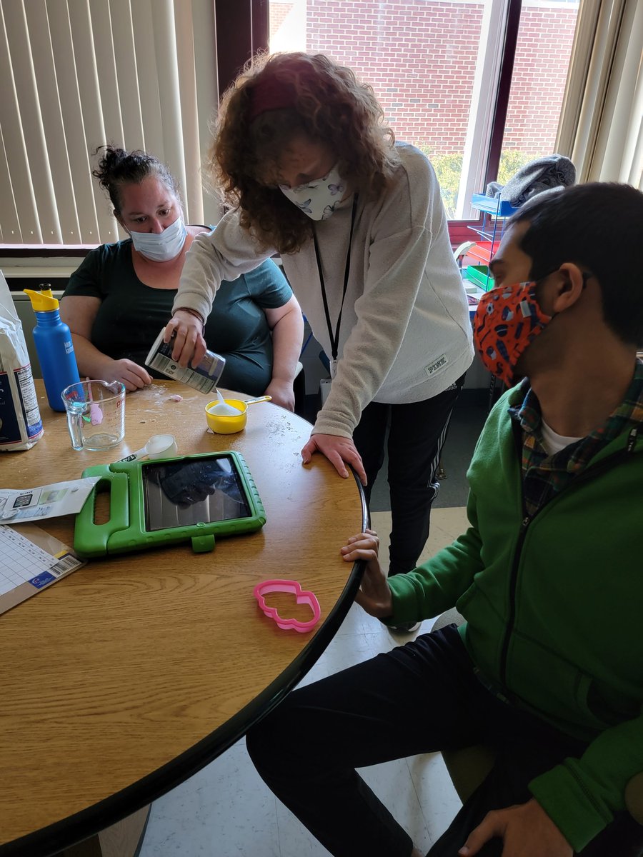 Getting ready for Valentine's Day. Transition S's make salt dough ornaments. @AmeliaTahaney