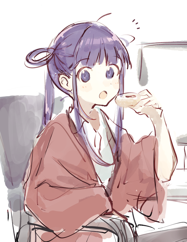 「あ、ちょっとだけいっちゃんと話してうちのオリジナル子を話したです😇いっちゃん描」|raemzのイラスト
