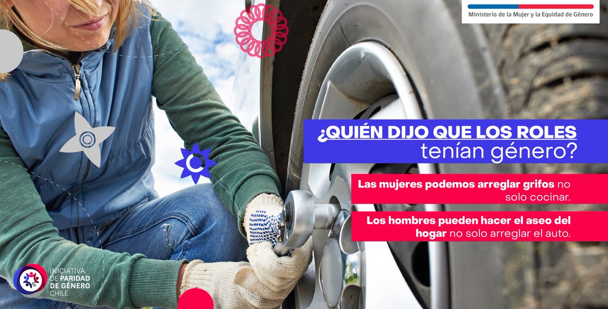 ¿Quién dijo que los roles tenían género?
¡Rompamos esquemas!
No dejemos que construcciones sociales y estereotipos arcaicos determinen lo que se espera de un sexo u otro y los roles que cada uno debiera cumplir.