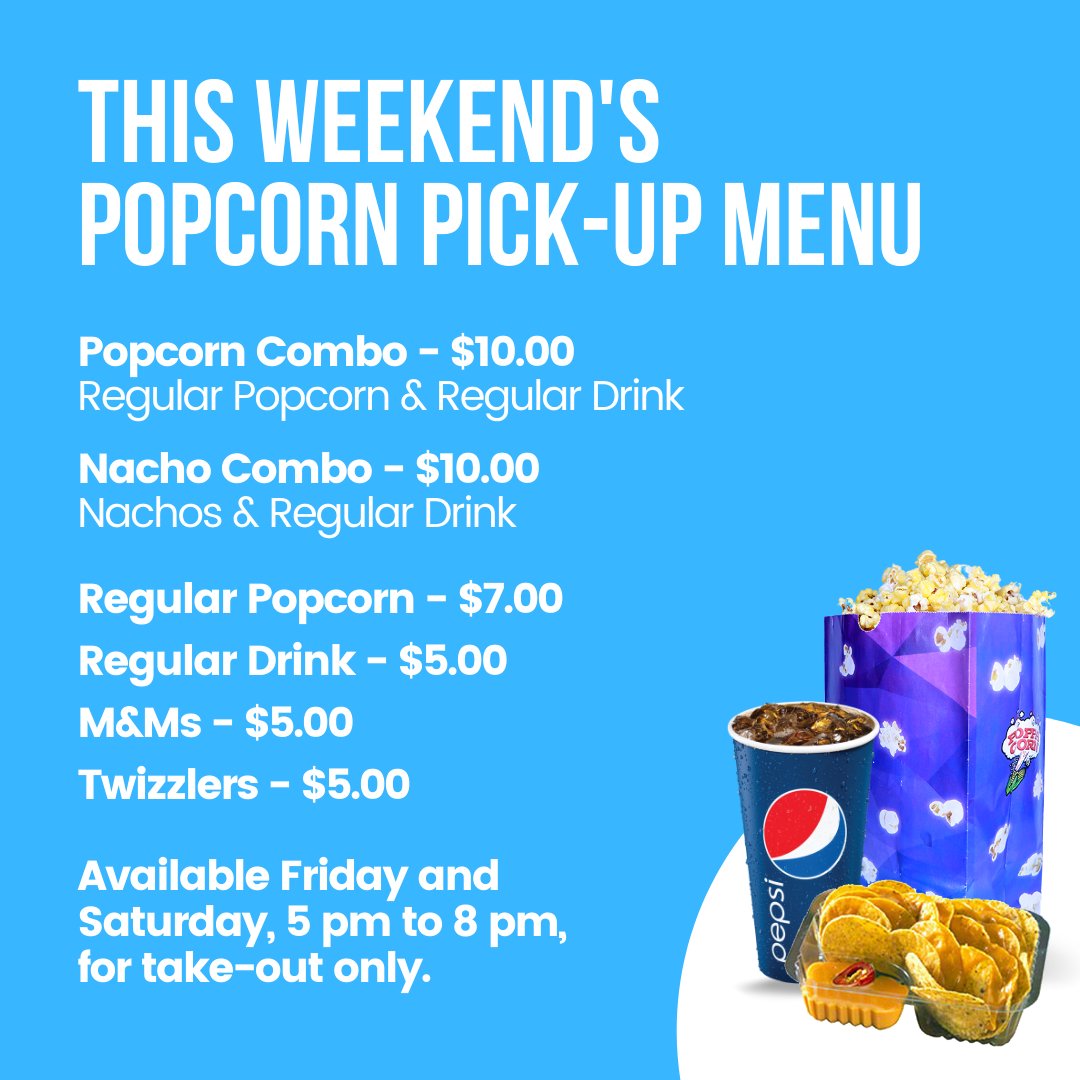 ImagineAlliston's tweet photo. Tonight’s the night! Stop by the theatre for take-out popcorn 🍿 Available from 5-8pm.

Can’t make tonight? We’ll also be here 5-8pm tomorrow! https://t.co/9ebJG2ogDF