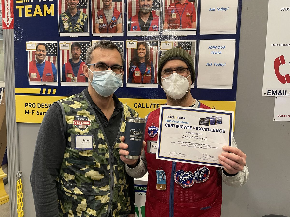 Getting fired up for the Pro event. Celebrating Lenny for helping drive Pro credit and our Pro customer service. <a href="/Bracken73P/">KevinPBracken73</a> #1094