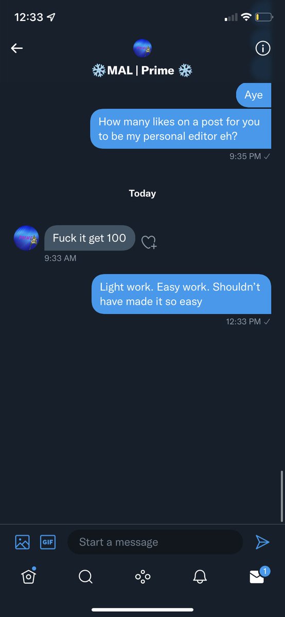 Just woke up. The man <a href="/prime_135/">MAL | Prime</a> said 100 likes and the mans will be my personal editor. I know for a fact y’all got me.