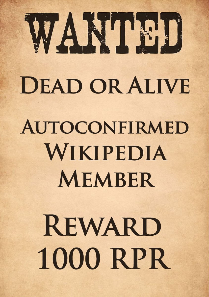 Capital_Revival's tweet photo. We need help with a Wiki page. Who has an autoconfirmed account on Wikipedia? 1k RPR reward https://t.co/k1B1G45Da1