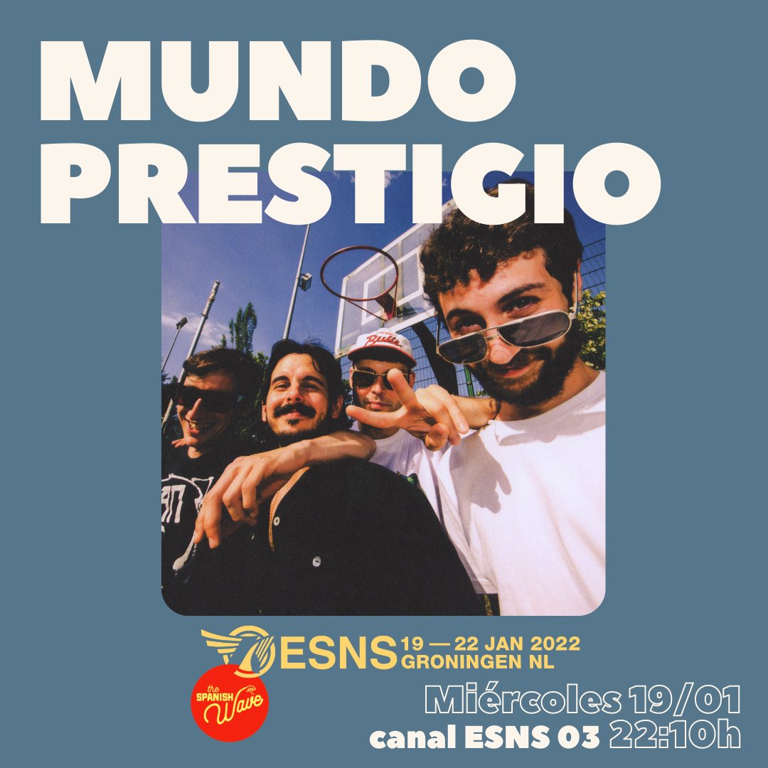 Los maravillosos @dddsabater y @MundoPrestigio forman parte de ESNS 2022 ✨

La semana que viene tendremos la oportunidad de disfrutar de sus actuaciones través de la edición online que ha preparado el festival, de manera gratuita en @esns 

#TheSpanishWave